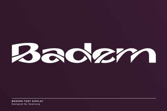 Badem: A Modern Display Font for Editorial Elegance