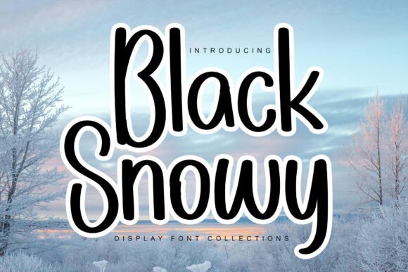 Black Snowy: A Playful Display Font for Engaging Content