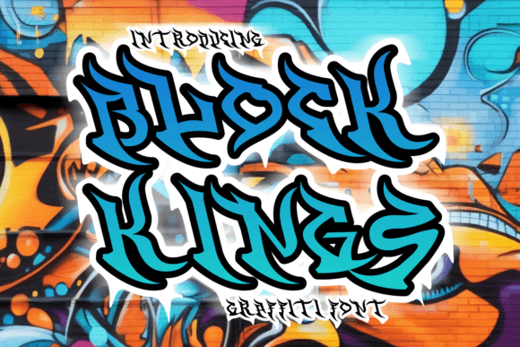 Block Kings: A Bold Graffiti Font for Dynamic Web Design