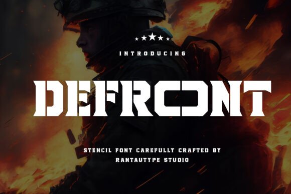Boost Your Campaign with Defront: A Bold Stencil Font