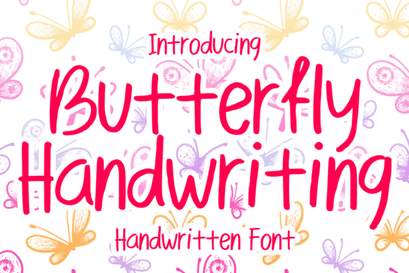 Butterfly Handwriting: A Charming Font for Makers
