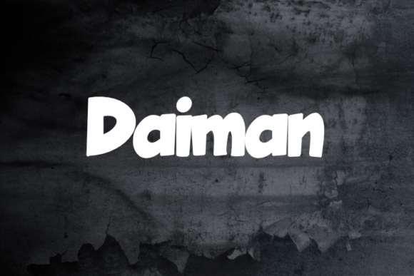 Daiman Font: A Display Typeface for Editorial Layouts