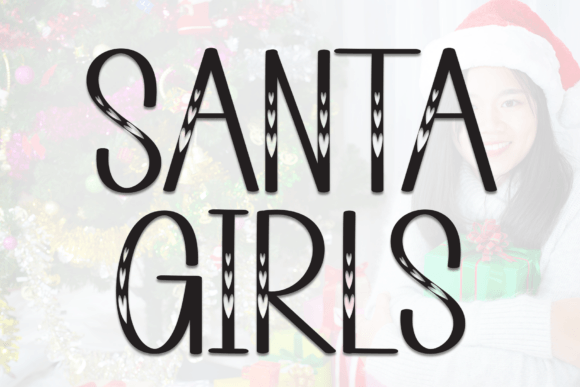 Discover the Charm of Santa Girls: A Handwritten Display Font