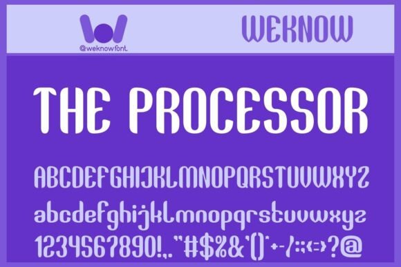 Elevate Your Brand with The Processor: A Stylish Display Font