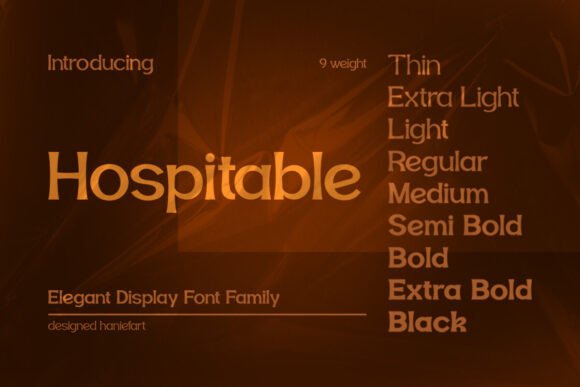 Enhance Your Campaigns with Hospitable: A Sleek Display Font