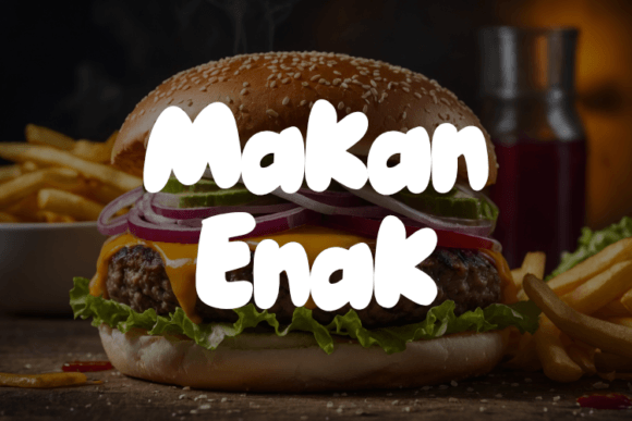 Exploring Makan Enak: A Versatile Font for Creative Branding