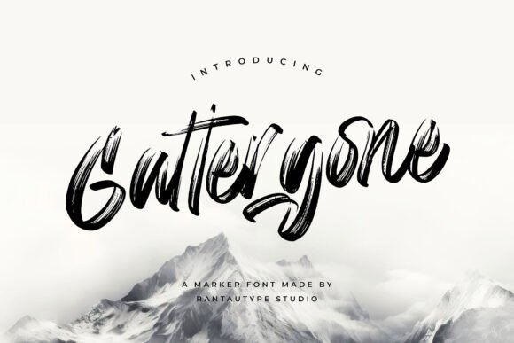 Gattergone: A Bold and Expressive Display Font
