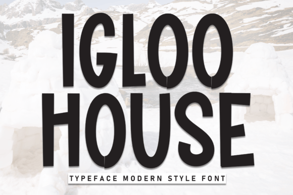 Igloo House: A Charming Display Font for Creative Projects