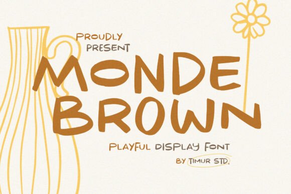 Monde Brown: A Bold and Playful Display Font for Marketers