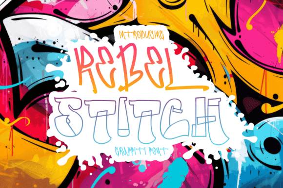 Rebel Stitch: A Bold Display Font for Creative Projects