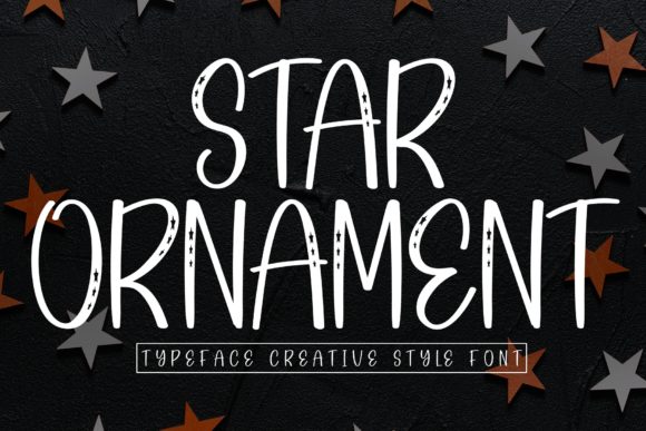 Star Ornament: A Charming Handwritten Display Font
