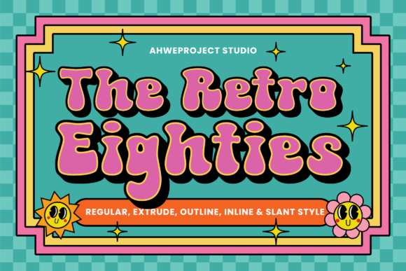 The Retro Eighties: A Nostalgic Display Font