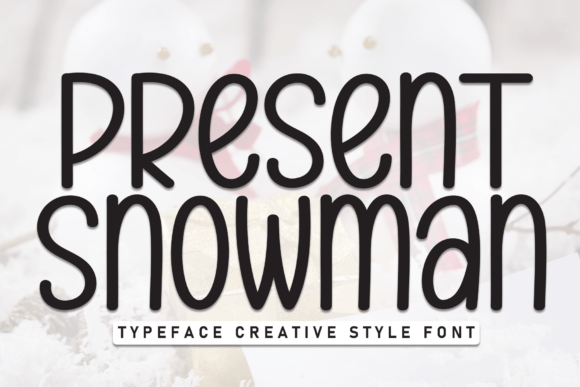 Transform Your Brand with Present Snowman Font