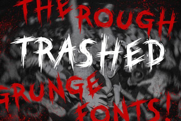 Trashed: A Bold and Edgy Display Font for Web Design