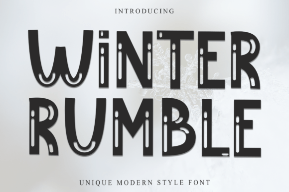 Winter Rumble: A Festive Typeface for Enchanting Designs